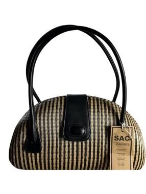 Vintage Le SAC Kultura Woven Striped Handbag Purse w/ Original Tag